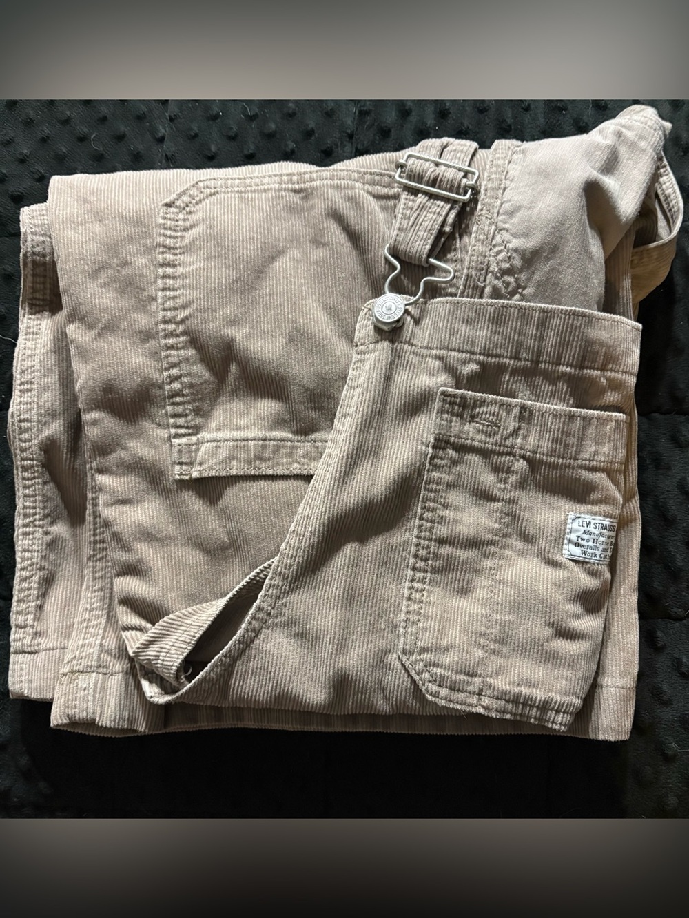 Women’s Levi’s Strauss wide leg corduroy oversized baggy Overalls - Picture 12 of 12
